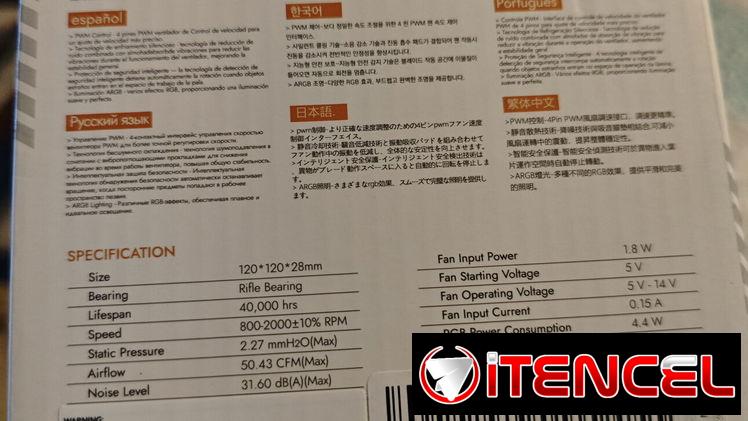 Fanes RGB darkFlash diseño infinito pack de 3 blancos nuevos en caja