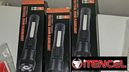 ✨ Linternas LED Recargables + Luz Lateral COB – 7 Modos