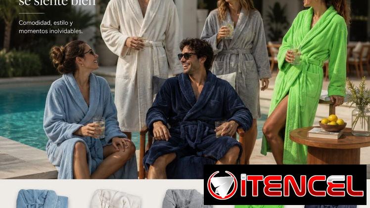 Albornoz unisex de diferentes colores