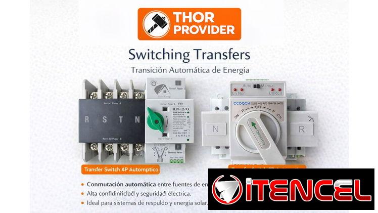 Tansfer Swish de 2P y 4P/Interruptor de transferencia 2P y 4P / Interruptor Automatico