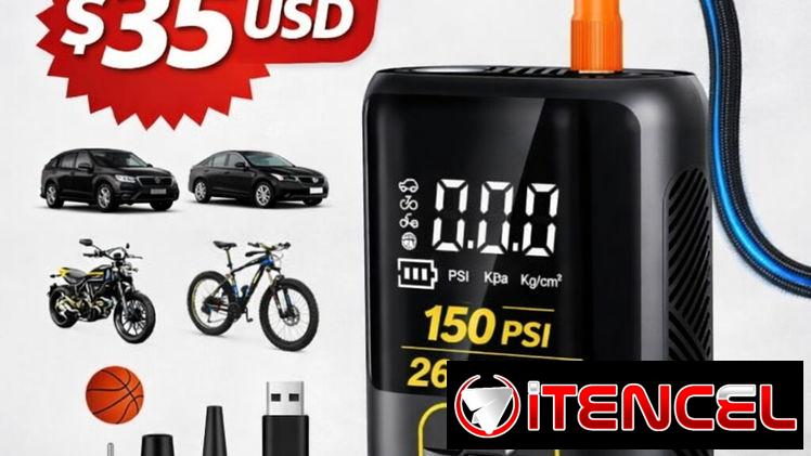 compresor portátil para motos,balón,carro