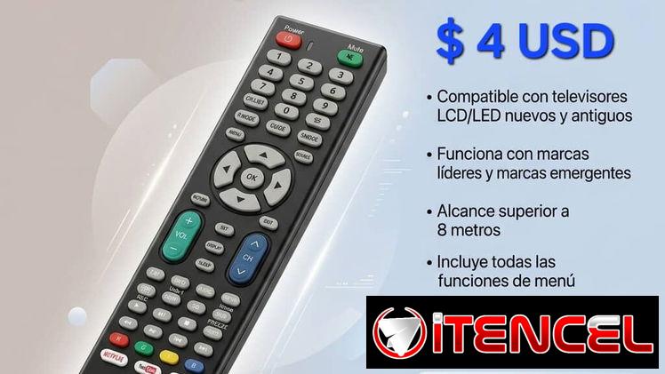 CONTROL REMOTO UNIVERSAL PARA TV LED / LCD