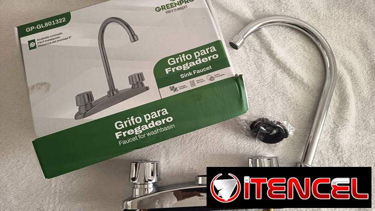 Grifo para fregadero doble cuello de cisne GP 1322 (CV)