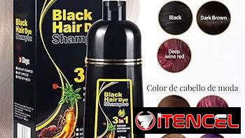 Shampoo Tinte 3 en 1 color negro