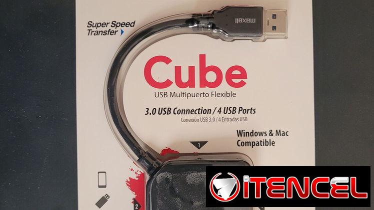 Regleta,  hub USB 3.0 MAXELL