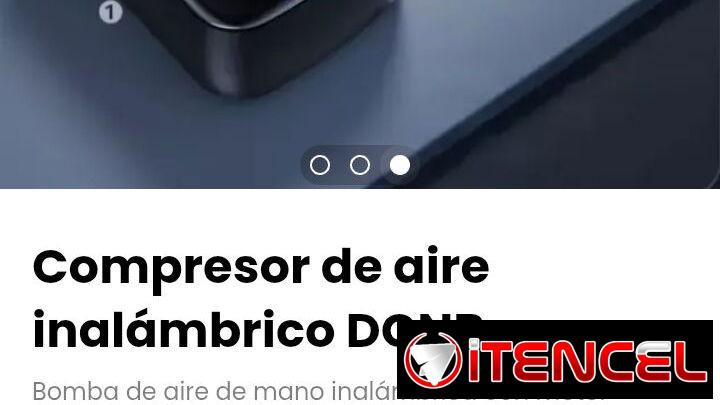 Compresor de aire inalámbrico DCNB. Bomba de aire de mano inalámbrica con motor brushless.