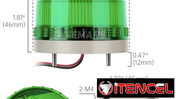 LUZ LED CON ALARMA DE ADVERTENCIA Y SEGURIDAD PARA PLANTAS ELÉCTRICAS, EDIFICIOS, VIVIENDAS, BARCOS, RESTAURANTES, ETC
