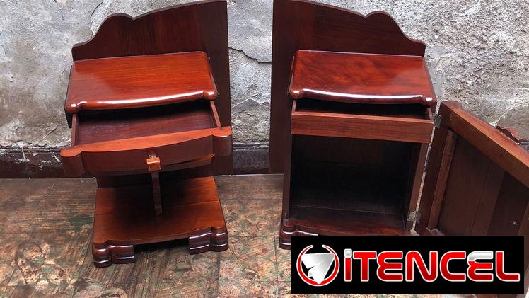 ⚜️ Cama camera con mesitas antigua restaurada • Entrega incluida 🚛 [30]