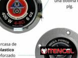 Twetter bala titanio 4” 400 W