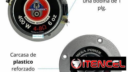 Twetter bala titanio 4” 400 W