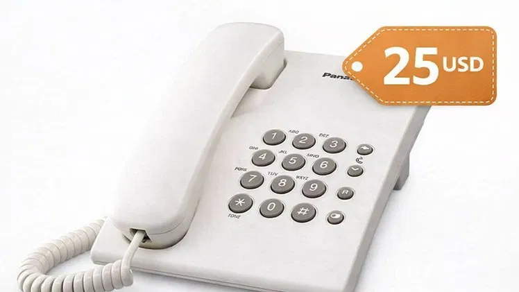 FIJO ALÁMBRICO DE UNA LÍNEA (1 LÍNEA TELEFÓNICA) / TELÉFONO FIJO