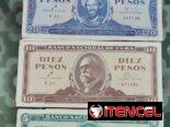Venta de colección completa de billetes del año 1961 y uno de 5 pesos del 60.