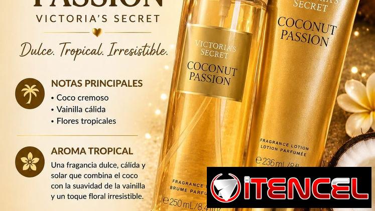 Juegos de Colonia y Crema Originales Victoria’s Secret (coconut pasión-vanilla lace-seashell shimmer)