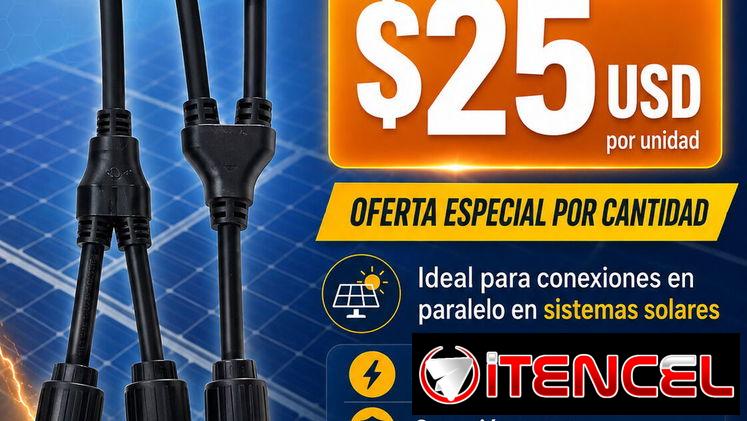 Conector de rama Y MC4 para paneles solares