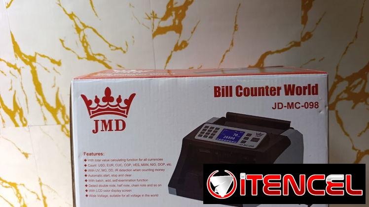 🎰Máquina de contar dinero profesional JMD  💨Velocidad de conteo: +1000 billetes/ minuto ☑️Selector de moneda y de deno