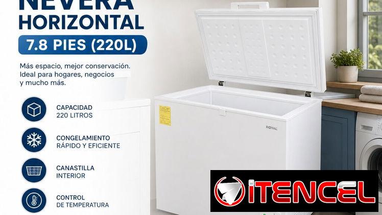 7.8 Pies. NEVERA HORIZONTAL ROYAL 7.8 PIES (220L)