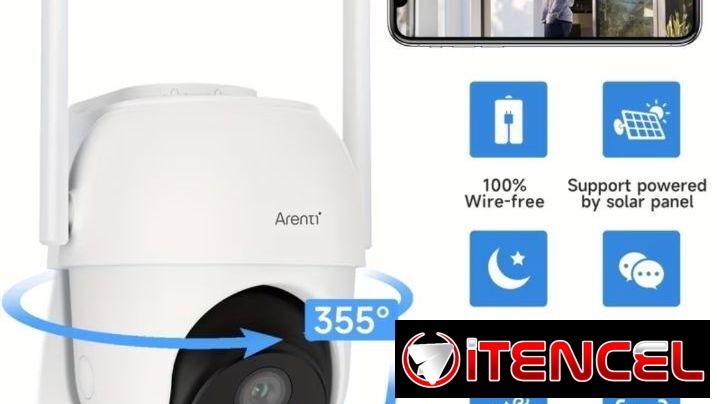 Camara de seguridad con panel solar