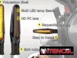 Intermitentes secuenciales (juego de 4) Amarillo universal 12V