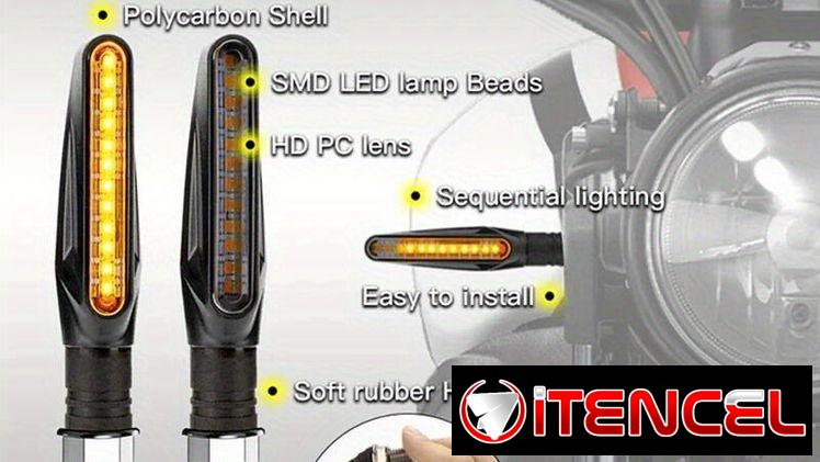 Intermitentes secuenciales (juego de 4) Amarillo universal 12V