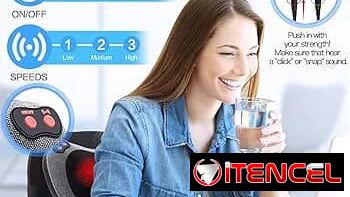 Cojín masajeador varias áreas del cuero con temperatura y vibración. .  45 Usd