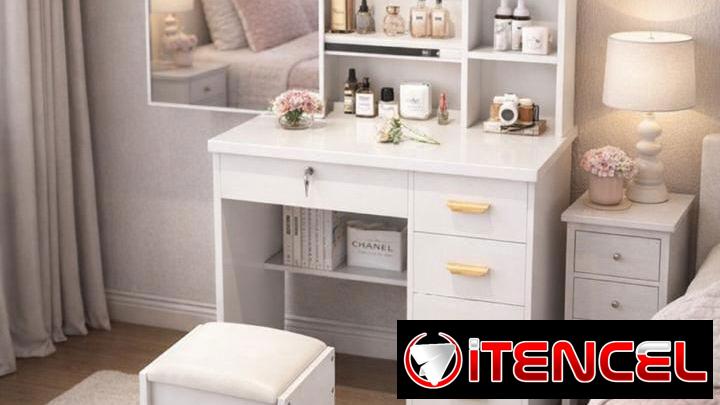 VANITY o coquett con asiento y espejo  Entrega incluida
