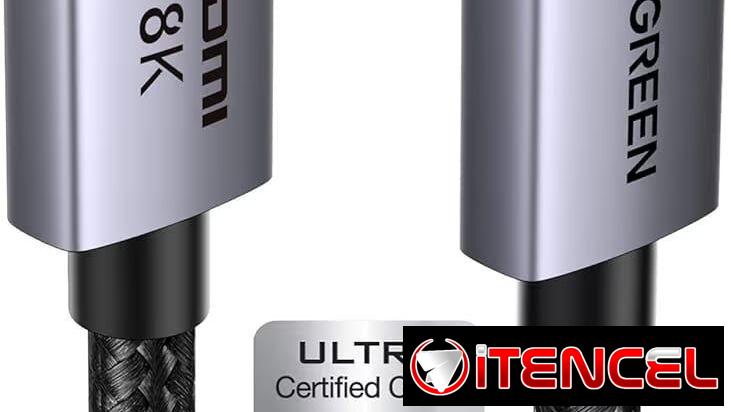 20usd UGREEN – Cable HDMI 8K 2.1 48 Gbps 1 metro, certificado de ultra alta velocidad HDMI de aluminio, 4K@240Hz 120Hz 1