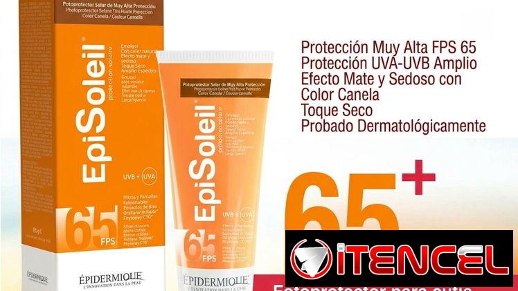 Protector Solar Episoleil SPF 65 + Color Canela