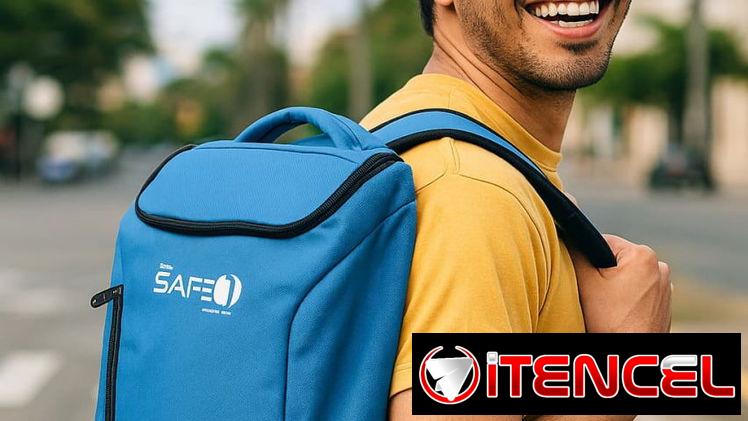 🎒 ¡ORGANIZACIÓN Y ESTILO! MOCHILA SAFE (AZUL) 🎒