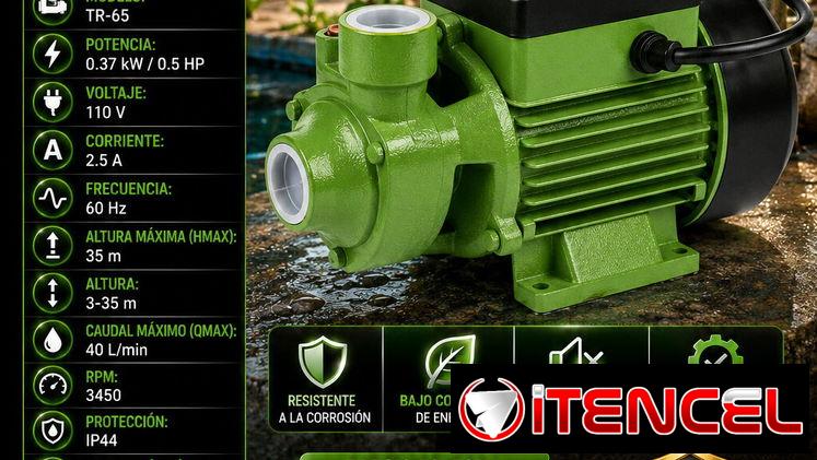 💧BOMBA DE💧 AGUA PERIFERICA 1/2HP TR-65. MENSAJERIA CON FACTURA Y GRANATIA. 📲 54833699