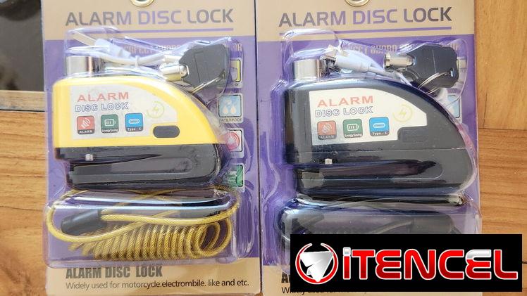 Candado con alarma recargarble