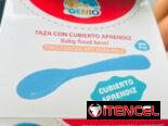 (C)SET DE TAZA CON CUCHARA PARA APRENDIZAJE DE BEBÉS