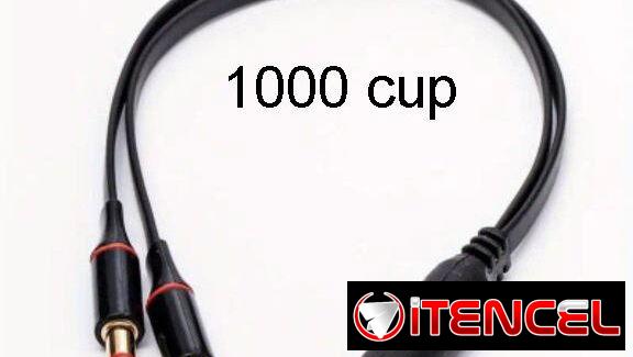 Adaptador de 1 plog a 2 plog de audio, nuevos —– 54268875