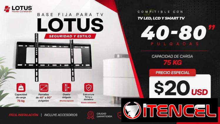 SOPORTE/ BASE DE TV LOTUS de 40″ a 80″