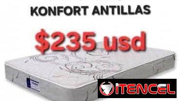 Colchón full Camero importado, viene empacado al vacío (factura, mensajería, garantía) 53220916