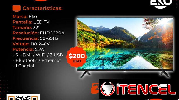 🔰 SMART 32🔰 TV SMART TV EKO 32 PULGADAS. MENSAJERÍA CON FACTURA Y GARANTÍA. TLF 54833699