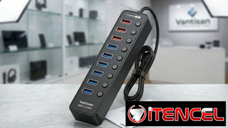 Extension USB 3.0 con 10 Tomas 7 Copia 3 Carga *PRECIO 75 USD*