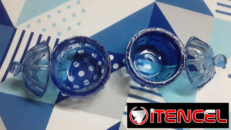 Pareja de Bombonera de Cristal en 10 USD