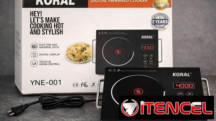 Cocina Infrarroja.4️⃣0️⃣0️⃣0️⃣W de Potencia. Apto para todo tp de Materiales. Display Digital. Temperatura Regulable.
