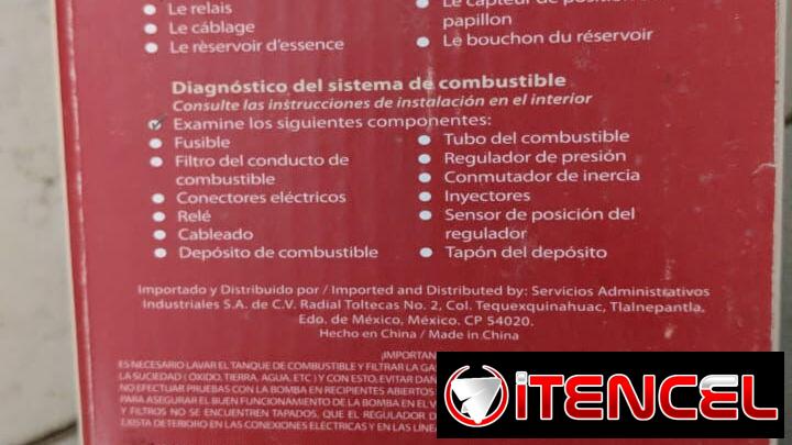 Bomba electrica universal de gasolina +5353968620