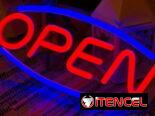Cartel open lumínico ideal para negocios