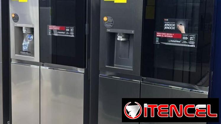 Refrigerador LG de 24 pies SIDE by SIDE comunícate con Pedro