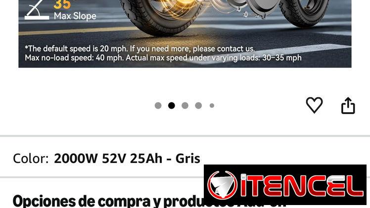 Bicicleta eléctrica plegable con ignoración sin llave, 1000/2000W, 52V 25Ah/48V 15Ah, Max 60-80 millas de alcance plegab