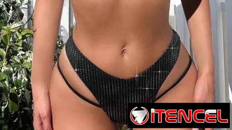✨ Biquini negro de brillo ✨