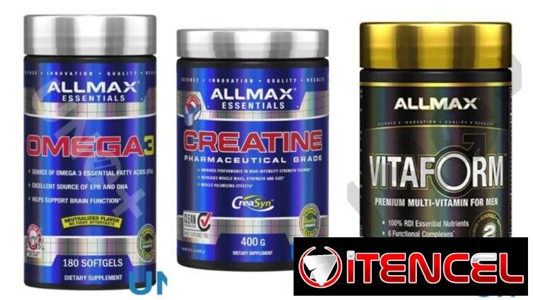 🔥 Rinde al Máximo con ALLMax: Omega 3, Creatina y Multivitamínico
