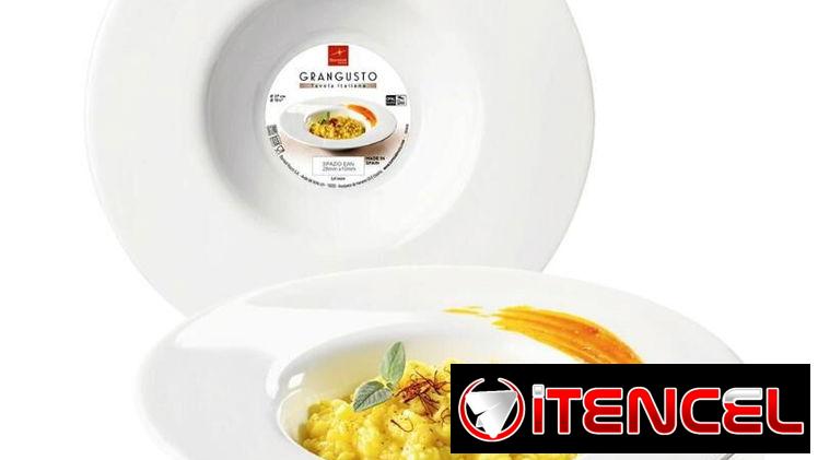 Juego de platos para pizza y risotto marca Bormioli