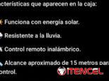Recargable LÁMPARA SOLAR NUEVA EN CAJA CON PANEL PARA EXTERIORES PARA ILUMINAR PATIOS, ENTRADAS, CALLES PRIVADAS
