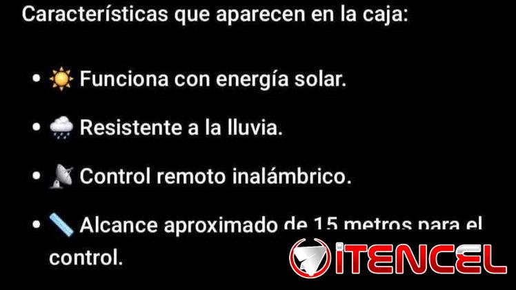 Recargable LÁMPARA SOLAR NUEVA EN CAJA CON PANEL PARA EXTERIORES PARA ILUMINAR PATIOS, ENTRADAS, CALLES PRIVADAS