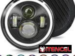 PANTALLAS LED TIPO LUPAS DE 17″ CON OJOS DE ANGEL LUZ LARGA Y CORTA PARA AUTOS O MOTOS✨🔆✨.