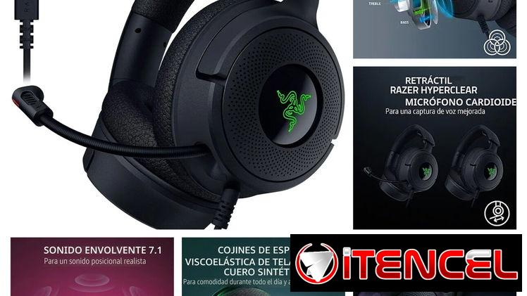 Auriculares Razer Kraken V4 X con cable para juegos: Controladores de 40 mm – Micrófono cardioide – Almohadillas de espu