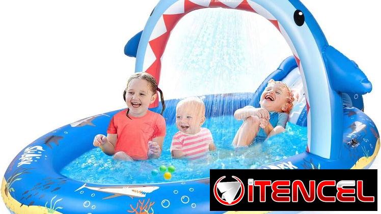 Piscina inflable para niños con bomba de aire